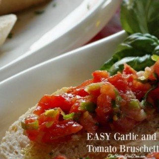 EASY Garlic and Tomato Bruschetta