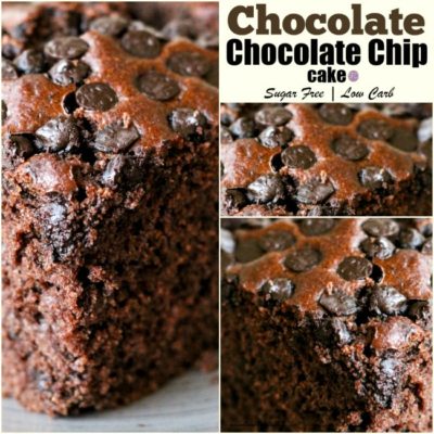 Sugar Free Chocolate Chunk Cocoa Cake