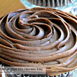 Super Simple Sugar Free Chocolate Icing