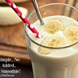 Super Simple, No Sugar Added, Banana Smoothie!