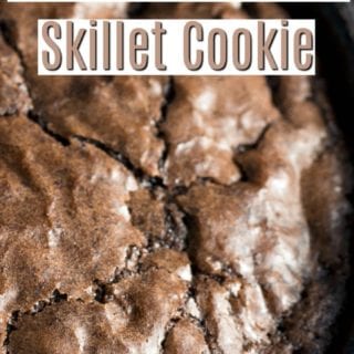 Sugar Free Double Chocolate Skillet Cookie