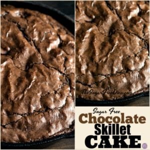 Sugar Free Chocolate Skillet Cake