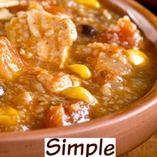 Simple Chicken Tortilla Soup