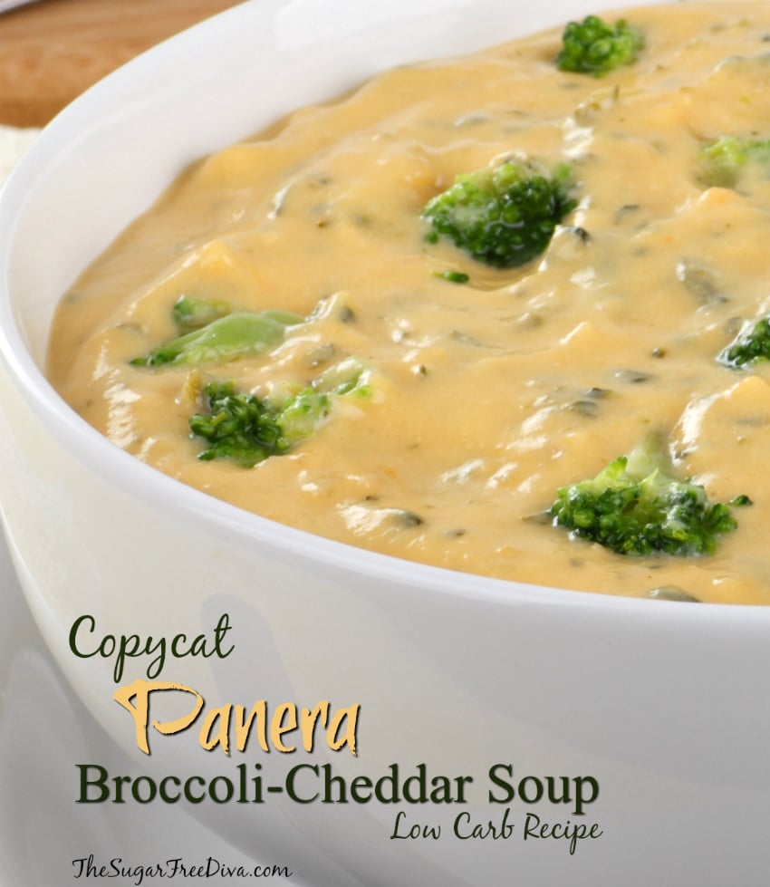 Low Carb Copycat Panera Broccoli Cheddar Soup Recipe