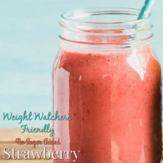 Weight Watchers Friendly Strawberry Smoothie