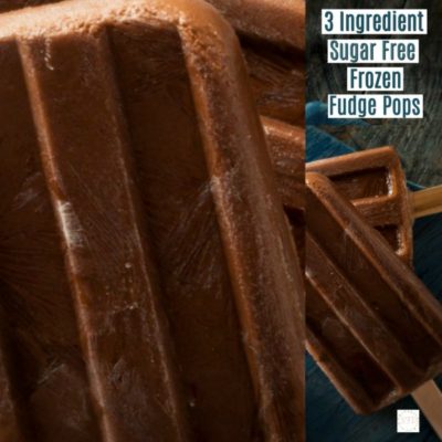 3 Ingredient Sugar Free Frozen Fudge Pops