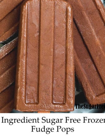 3 Ingredient Sugar Free Frozen Fudge Pops