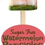 Sugar Free Watermelon Popsicles