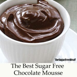 The Best Sugar Free Chocolate Mousse