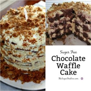 Sugar Free Chocolate Waffle Cake