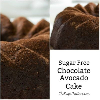 Sugar Free Avocado Chocolate Cake