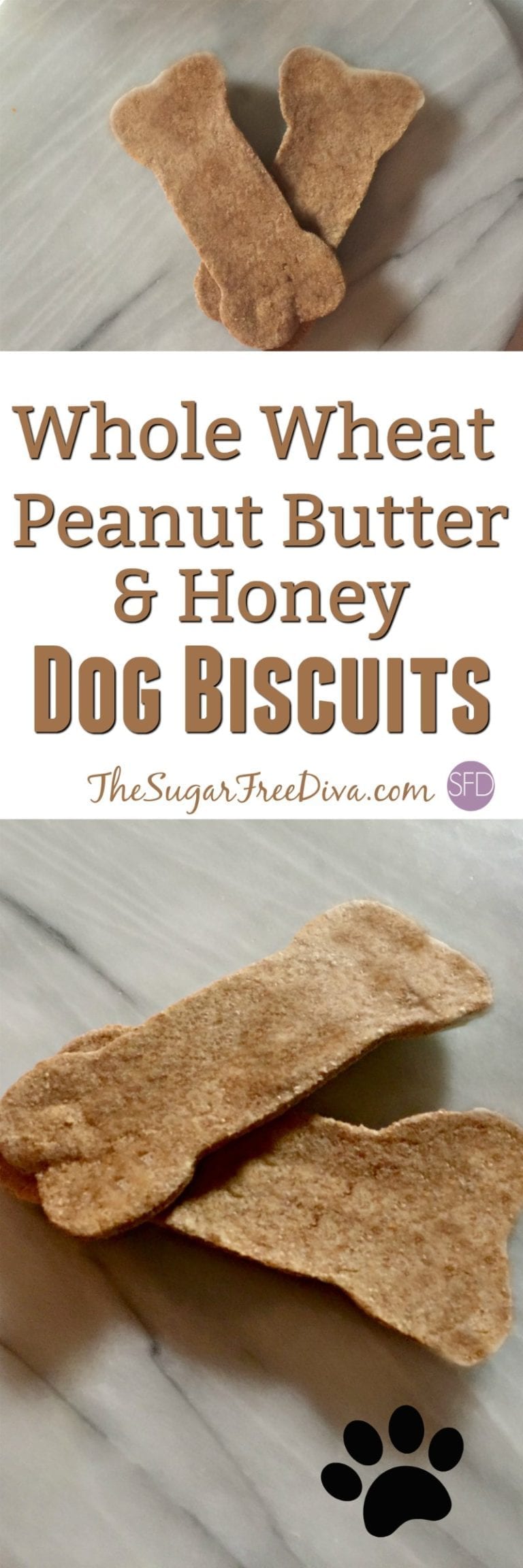 Whole Wheat Peanut Butter & Honey Dog Biscuits Recipe