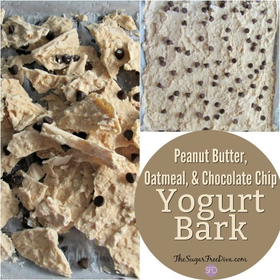 Peanut Butter, Oatmeal, and Chocolate Chip Yogurt Bark