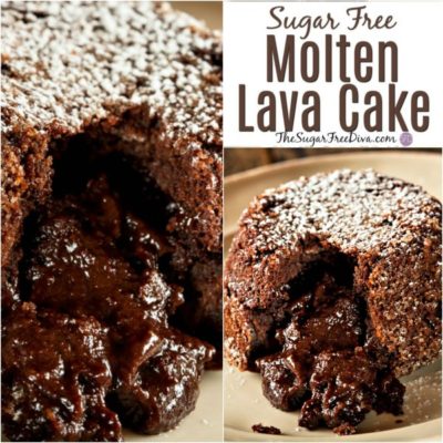 Sugar Free Molten Lava Cake