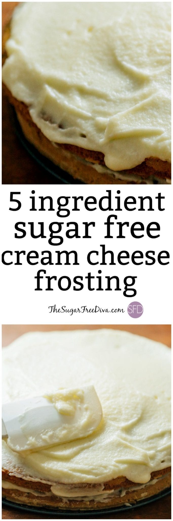 5 Ingredient Sugar Free Cream Cheese Frosting