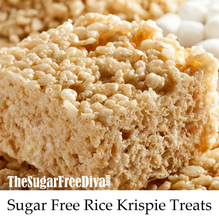 How to Make Sugar Free Rice Krispie Treats, a simple and delicious cereal dessert or treat recipe with no added sugar. Keto option.