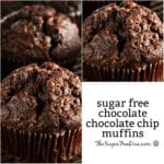 Sugar Free Chocolate Chocolate Chip Muffins