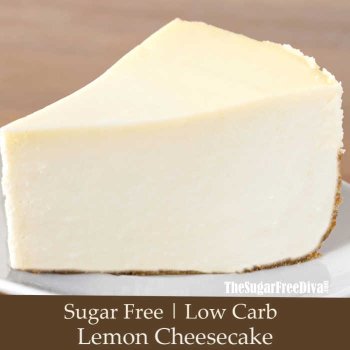 Low Carb Sugar Free Lemon Cheesecake