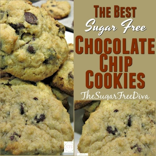 The Best Sugar Free Chocolate Chip Cookies