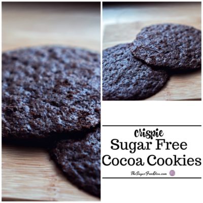 Sugar Free Crispie Cocoa Cookies