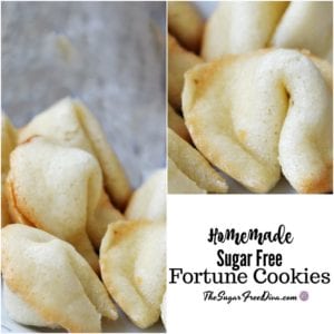 Homemade Sugar Free Fortune Cookies