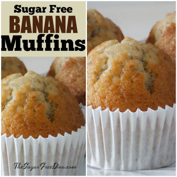This is the recipe for yummy Sugar Free Banana Muffins