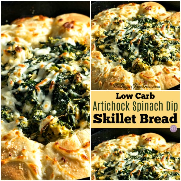 This is the recipe for Low Carb Artichoke Dip Skillet Bread