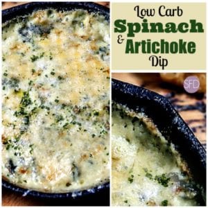 Low Carb Spinach and Artichoke Dip