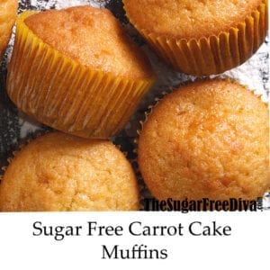 Sugar Free Carrot Cake Muffins