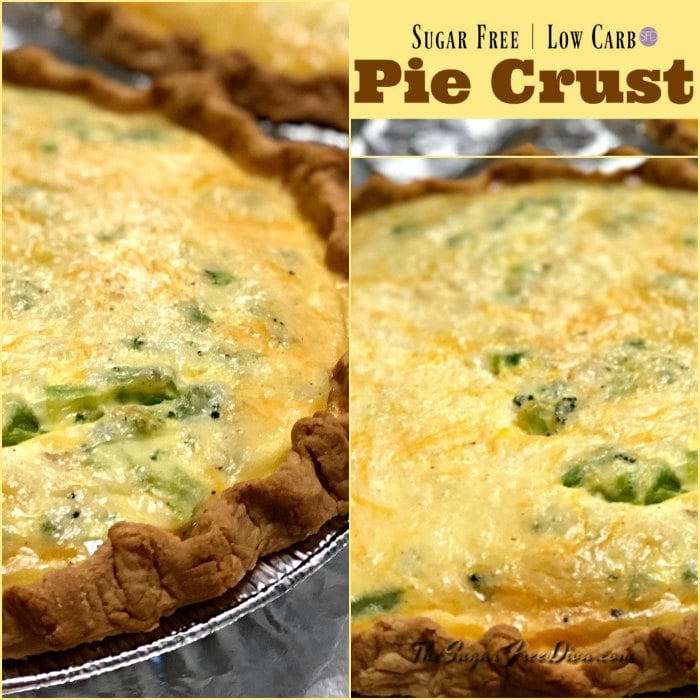 Sugar Free Low Carb Pie Crust #keto #sugarfree #lowcarb