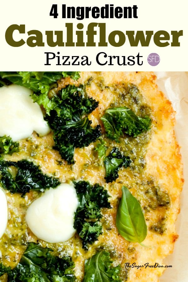 4 Ingredient Cauliflower Pizza Crust