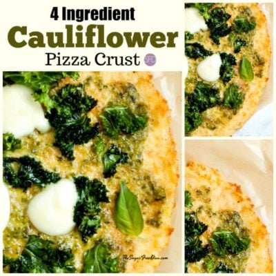 4 Ingredient Cauliflower Pizza Crust