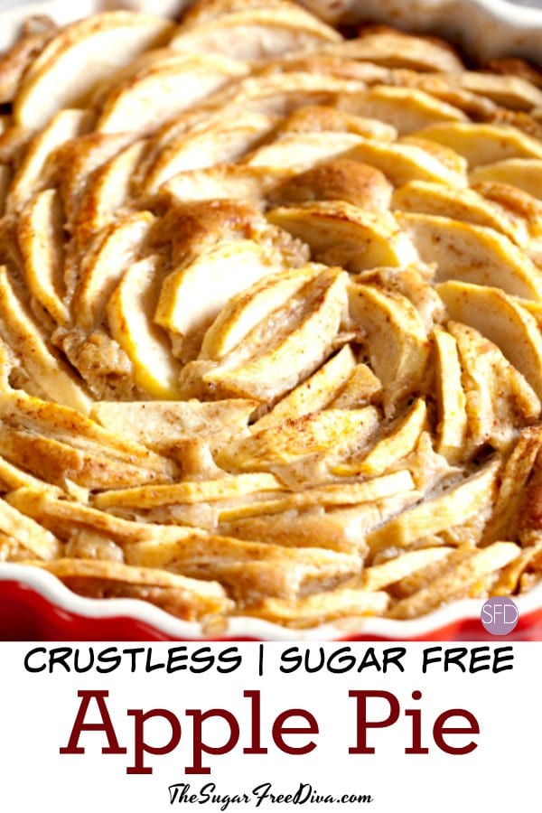 No Added Sugar Crustless Apple Pie