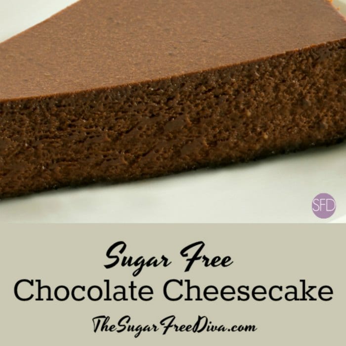 Sugar Free Chocolate Cheesecake