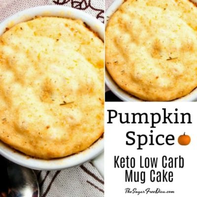 Pumpkin Spice Keto Low Carb Mug Cake