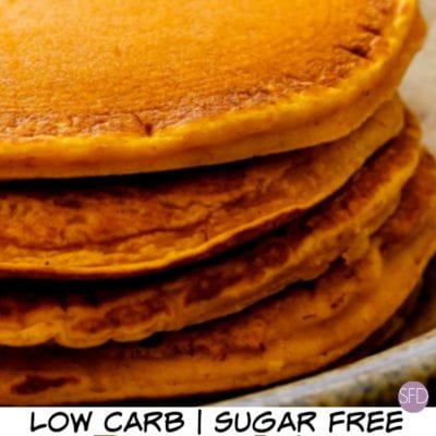 Low Carb Sugar Free Pumpkin Pancakes