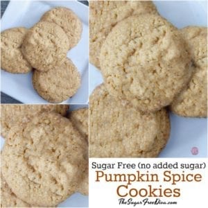 Sugar Free Pumpkin Spice Cookies