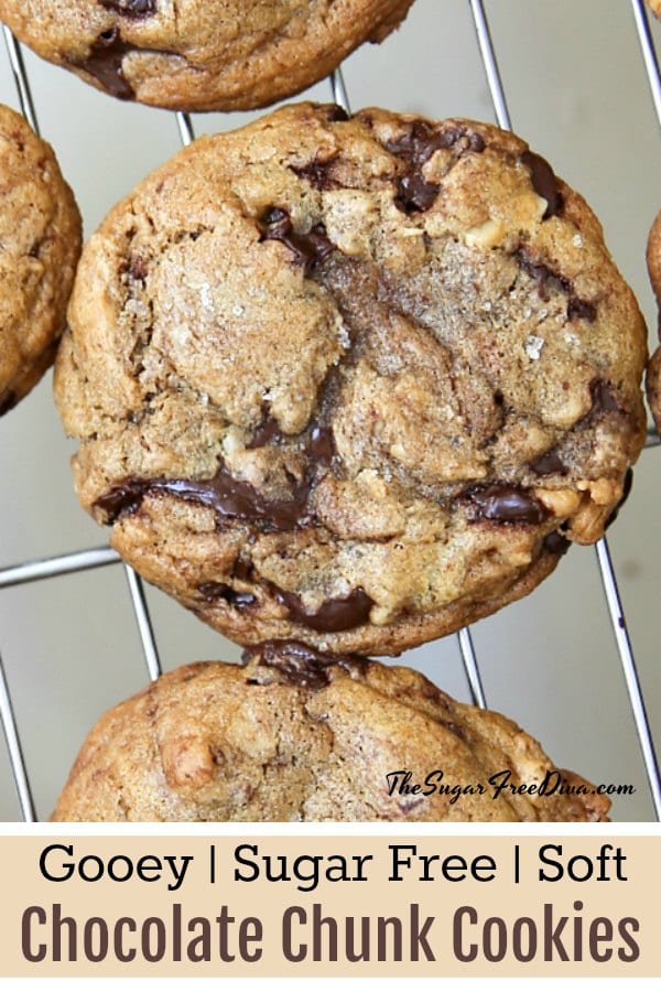 Soft and Chewy Sugar Free Chocolate Chip Cookies