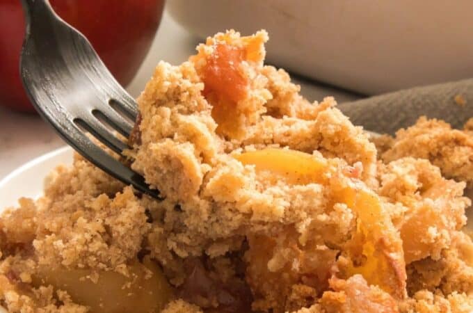 No Added Sugar Apple Crumble