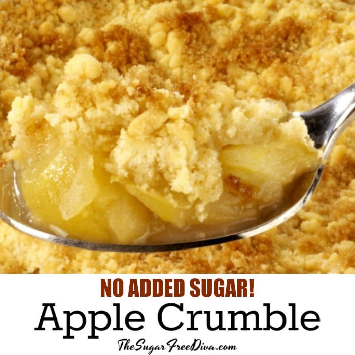 No Added Sugar Apple Crumble