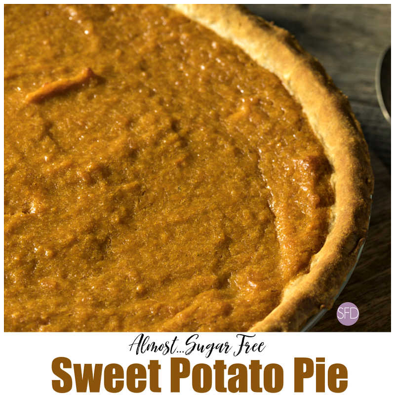 Almost Sugar Free Sweet Potato Pie