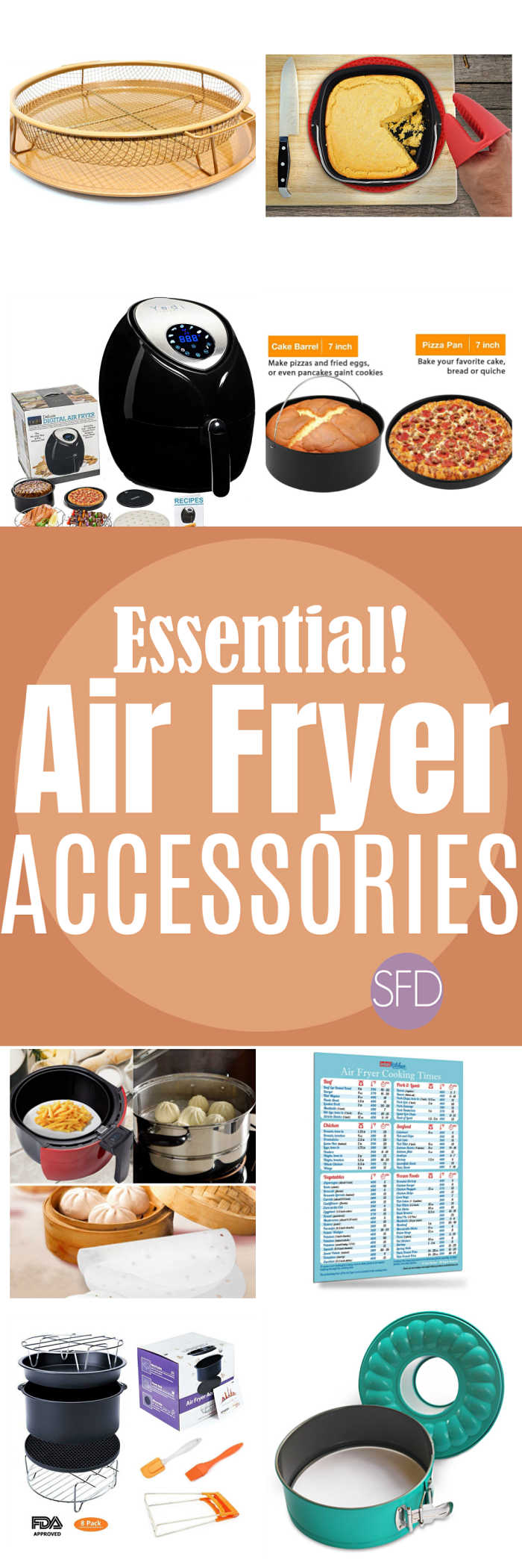 Small Air Fryer Accessories, 3QT