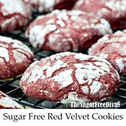 Sugar Free Red Velvet Cookies