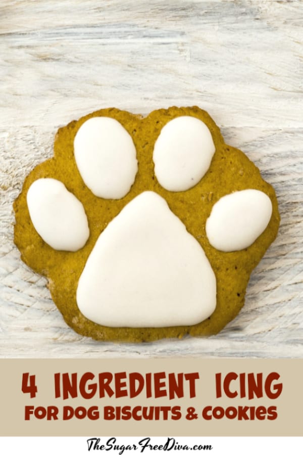 4 Ingredient Icing for Dog Cookies 