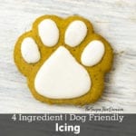 4 Ingredient Icing for Dog Cookies