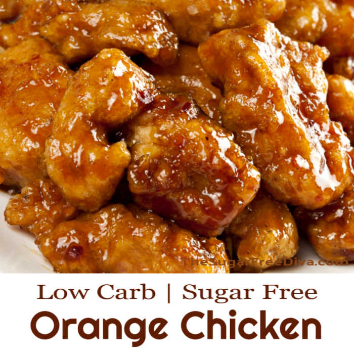 Sugar Free Low Carb Orange Chicken , This delicious recipe for Sugar Free Low Carb Orange Chicken is so good that it tastes just like the real restaurant version. No added sugar, gluten free, low carb.