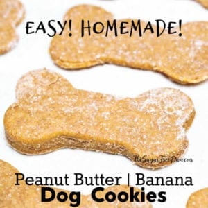 Peanut Butter and Banana Dog Biscuits