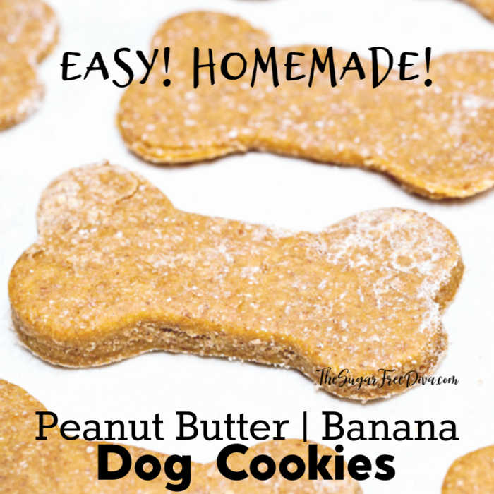 Peanut Butter And Banana Dog Biscuits The Sugar Free Diva