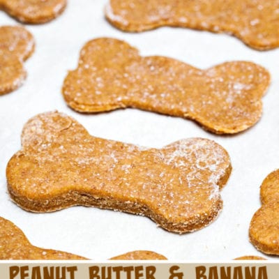 Peanut Butter and Banana Dog Biscuits