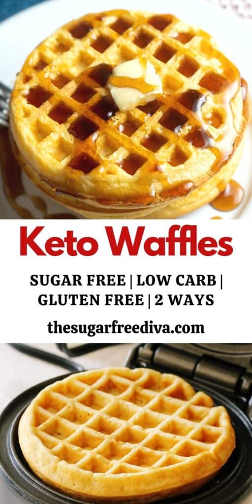Keto Low Carb Waffles - THE SUGAR FREE DIVA